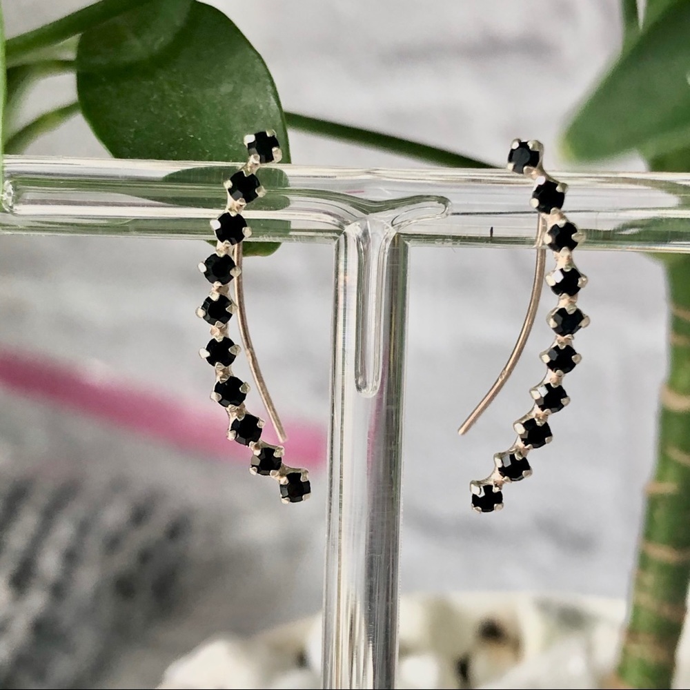 Water fall 925 sterling silver earrings NWT